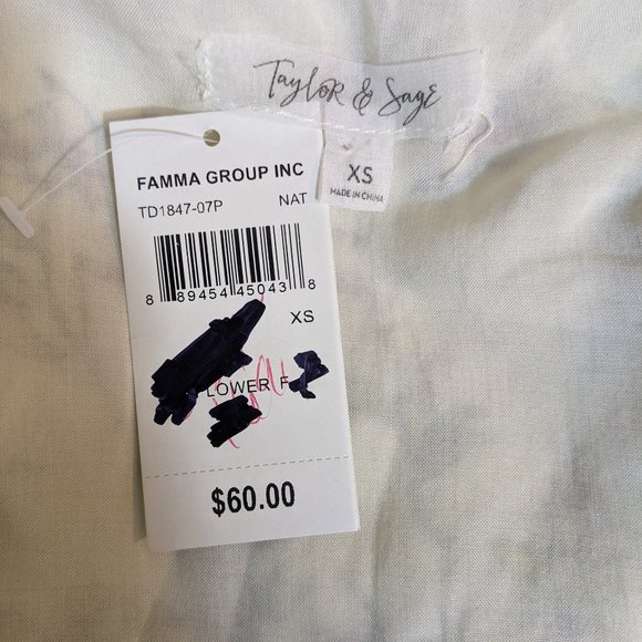 Taylor & Sage Floral Wrap Long Sleeve Ruffled Tier Hem Dress - size XS NWT - Picture 12 of 14